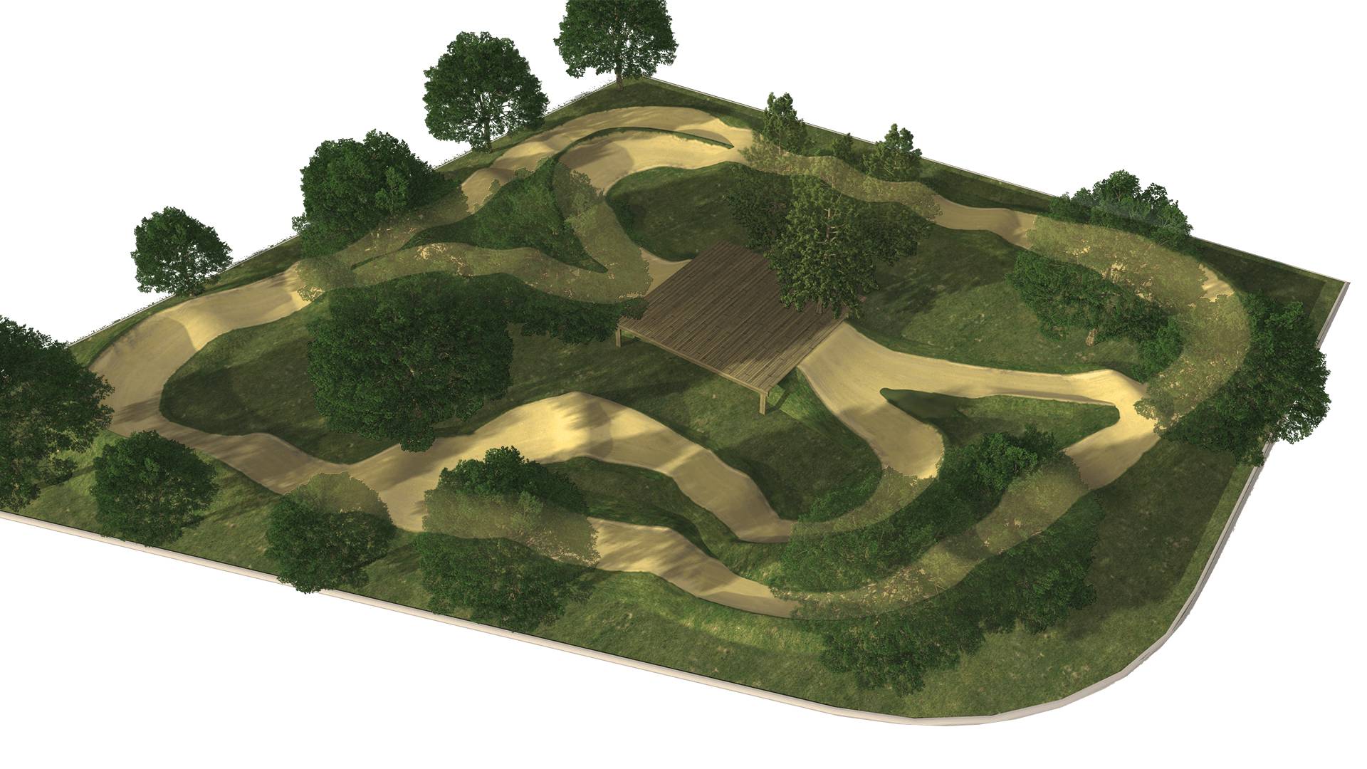 Ontwerp layout pumptrack Peque